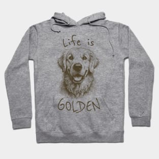 Life is Golden Vintage - Golden Retriever Hoodie